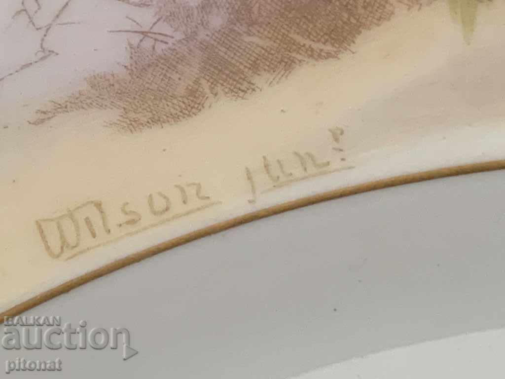 Delivery of Set of hand-painted plates ROYAL DOULTON Wilson June