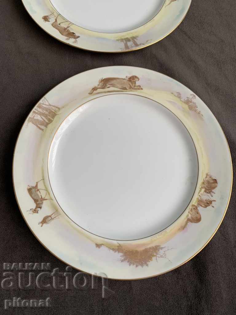 Set of hand-painted plates ROYAL DOULTON Wilson June - 5