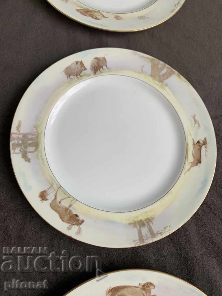 Set of hand-painted plates ROYAL DOULTON Wilson June - 6