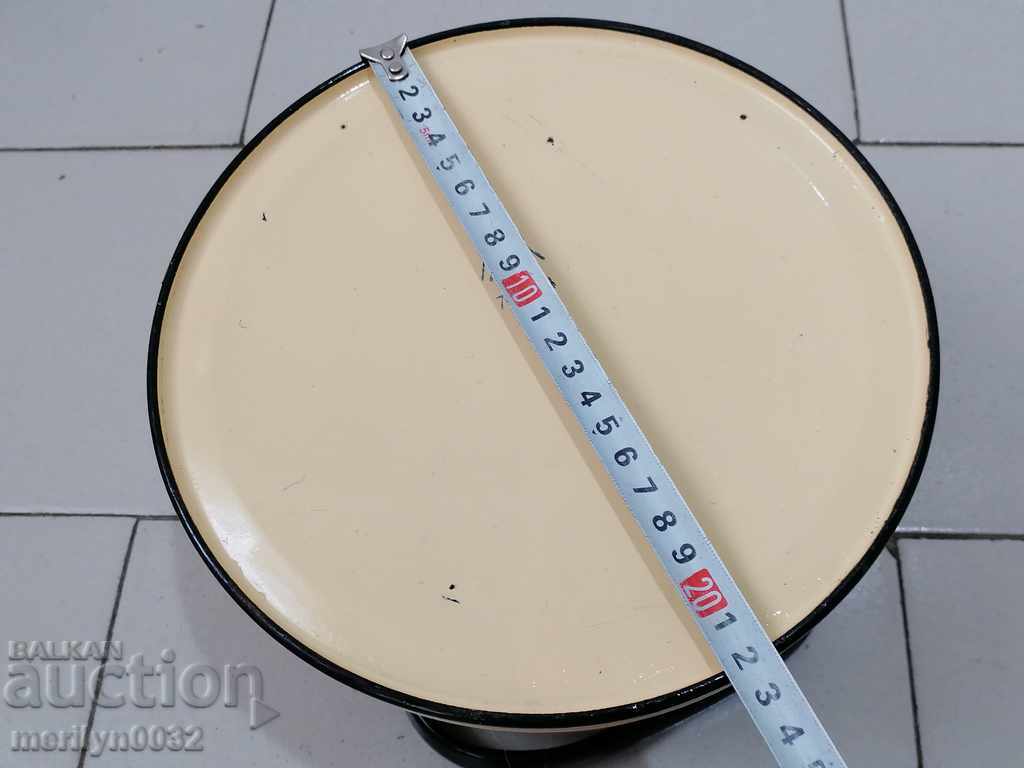 Enameled teapot, soup with enamel, Bulgaria - 6