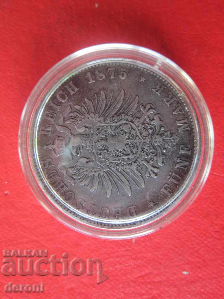 5 Mark stamps 1875 Ludvig silver coin with price 320.00 BGN | € 163.61 5 Mark stamps 1875 Ludvig silver coin with price 320.00 BGN | € 163.61