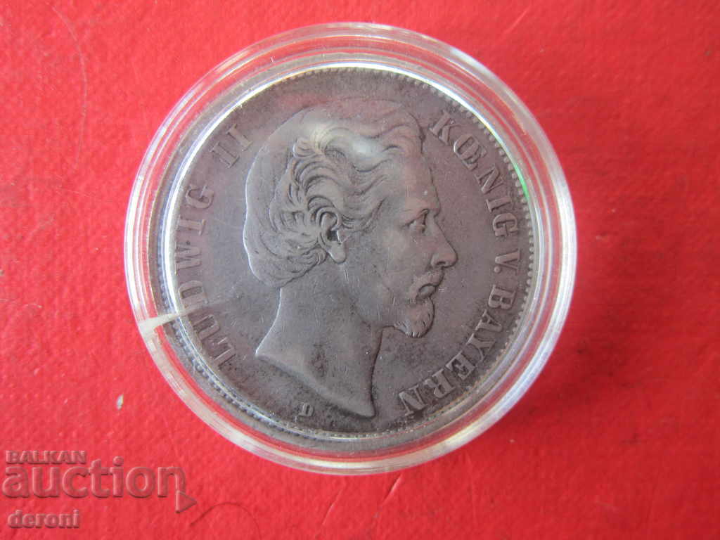 5 Mark stamps 1875 Ludvig silver coin - 5 5 Mark stamps 1875 Ludvig silver coin - 5