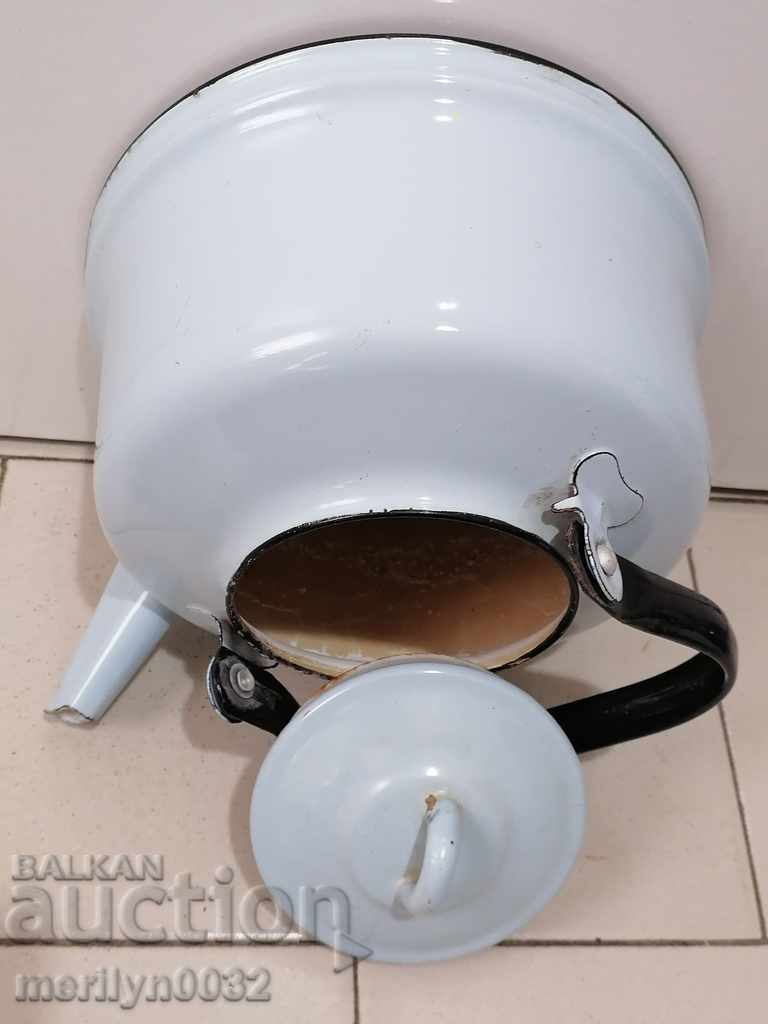 Delivery of Enameled teapot made of soca, dish with enamel, NRB