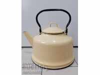 Enameled teapot from sotsa, dish with enamel USSR
