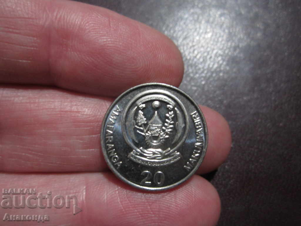 Руанда 20 франка 2009 год