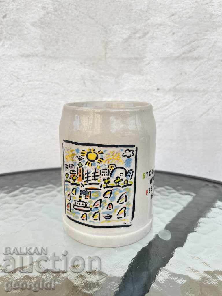 Collector's painted mug №1392