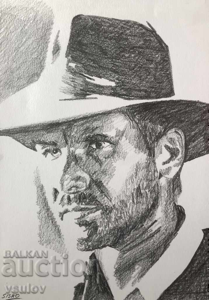 Harrison Ford Indiana Jones graphics hand painted picture Harrison Ford Indiana Jones graphics hand painted picture