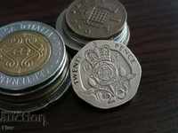 Monedă - Marea Britanie - 20 pence 1987