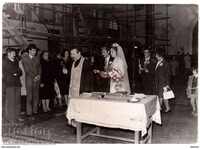 1972 LARGE OLD PHOTO CHURCH WEDDING HOLY SUNDAY A869