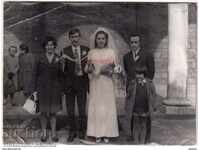 1972 LARGE OLD PHOTO CHURCH WEDDING HOLY SUNDAY A870