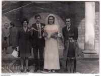 1972 ГОЛЯМА СТАРА СНИМКА ЦЪРКОВНА СВАТБА СВЕТА НЕДЕЛЯ А870