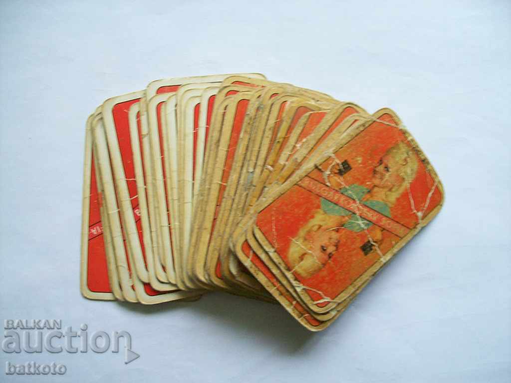 An old deck of playing cards