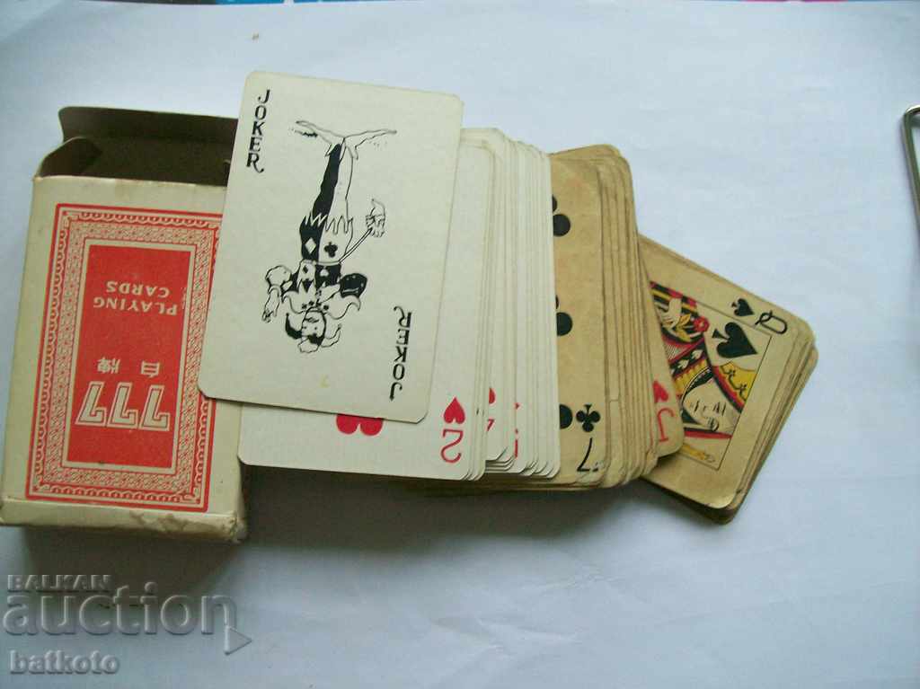 An old deck of playing cards with price 2.20 BGN | € 1.12