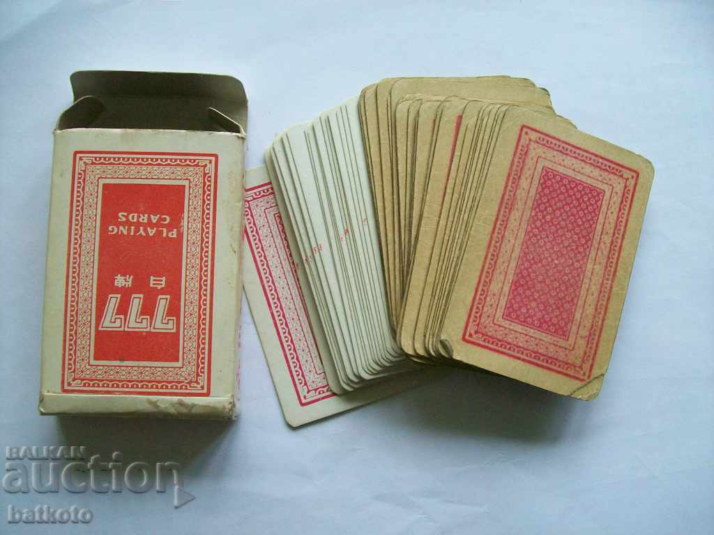 Ένα παλιό κατάστρωμα καρτών παιχνιδιού