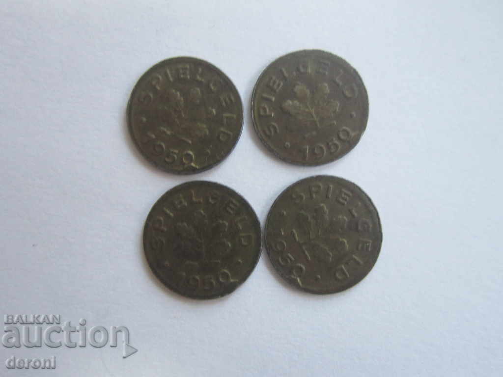 Доставка на Стар немски жетон Spielgeld лот жетони Доставка на Стар немски жетон Spielgeld лот жетони