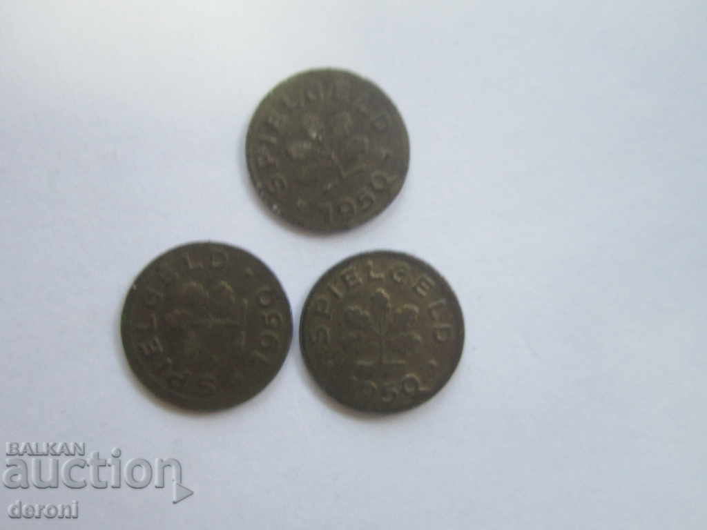 Delivery of Old German token Spielgeld lot tokens 2 Delivery of Old German token Spielgeld lot tokens 2