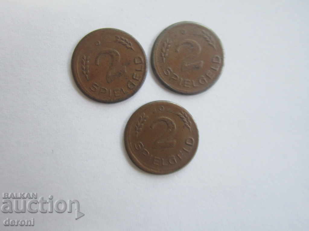 Old German token Spielgeld lot tokens 1 with price 10.00 BGN | € 5.11 Old German token Spielgeld lot tokens 1 with price 10.00 BGN | € 5.11