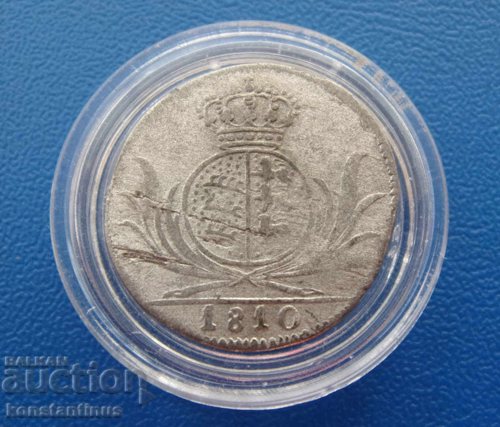 Германия - Вюртемберг 3 Кройцер 1810 Very Rare с цена € 40.90 | 79.99 лв.