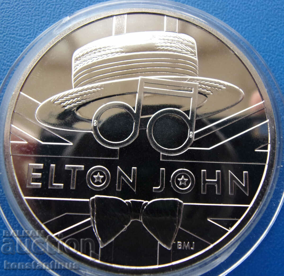 Auction  England 5 Pounds 2020 Elton John UNC Very Rare