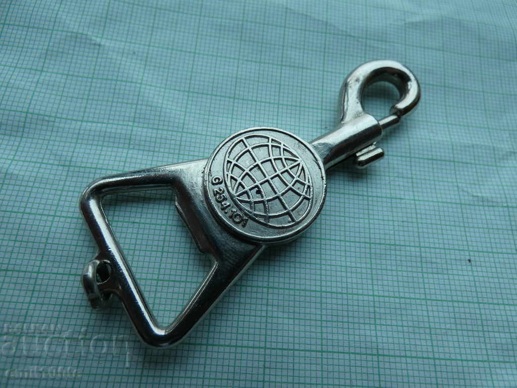 Keychain with beer opener promotional jeans PIONIER - 5