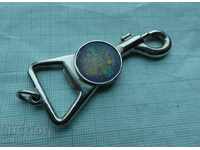 Keychain with beer opener promotional jeans PIONIER