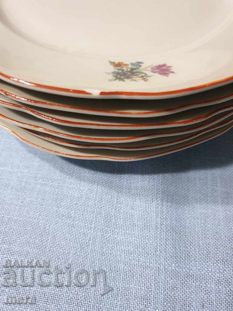 Auction Porcelain plates-6 pieces-Wrist- New market Auction Porcelain plates-6 pieces-Wrist- New market