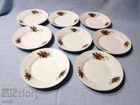 Porcelain plates - 8 pieces - Dyanko Stefanov