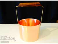 Copper ice bucket, copper vessel.