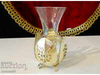 Jug, vase, brass carafe, glass.