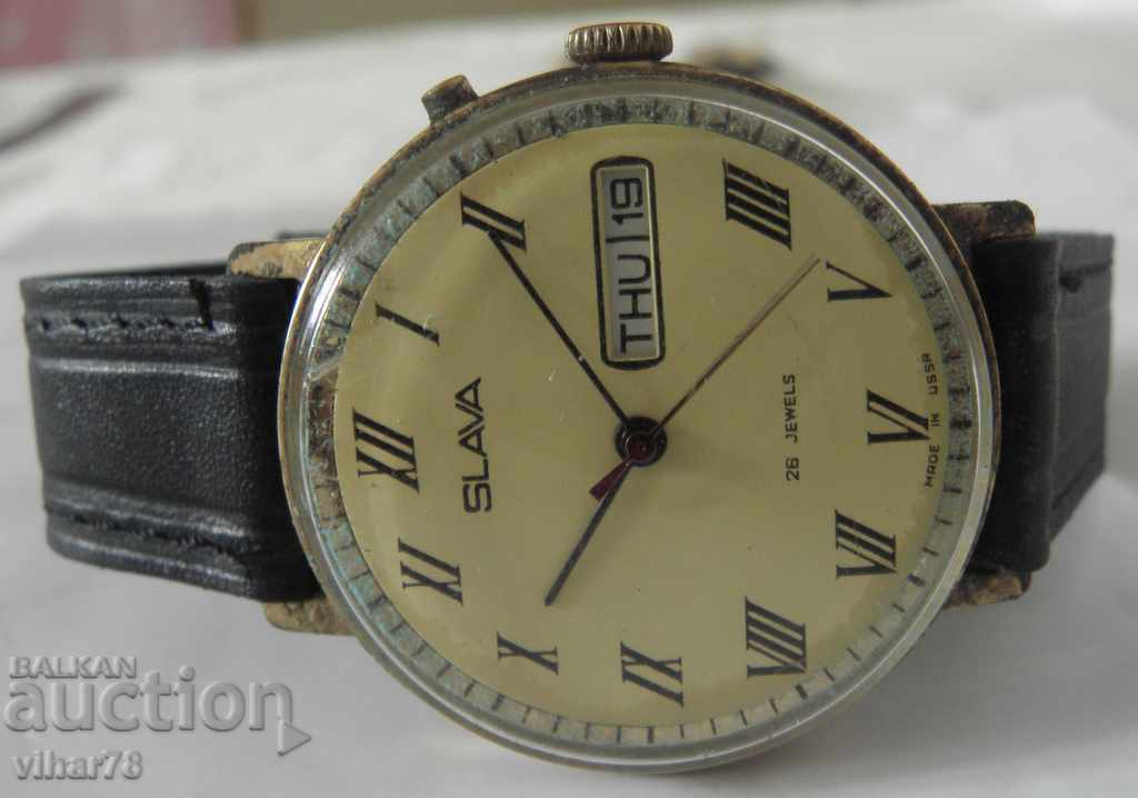 ПОЗЛАТЕН МЪЖКИ ЧАСОВНИК-СЛАВА