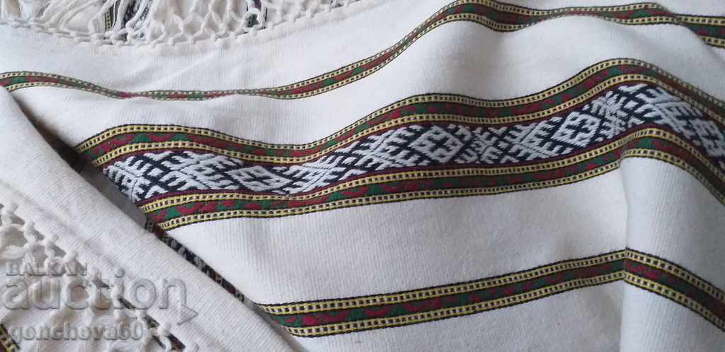 Auction  Unique!!! Ethnic tablecloth, hand-woven 150 cm.