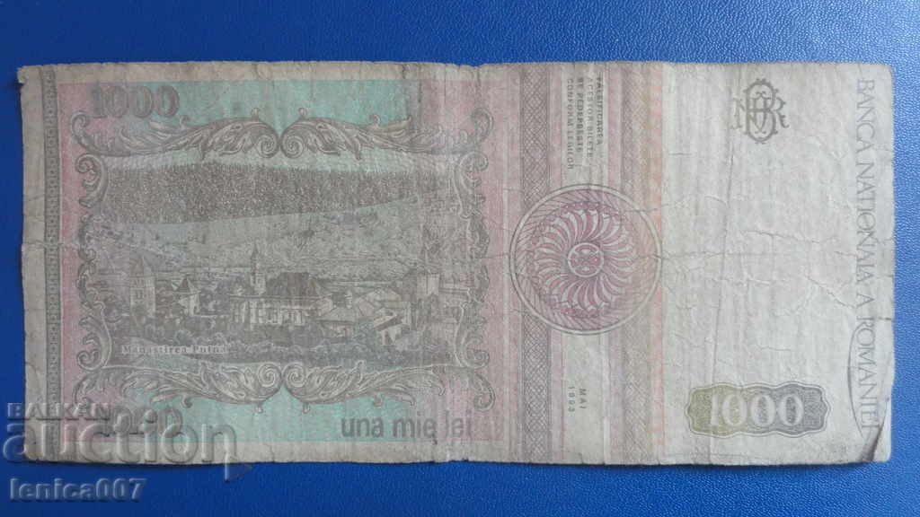 Romania 1993 - 1000 lei (May 1993) with price 2.80 BGN | € 1.43