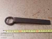 MASSIVE FORGED TROLLEY WRENCH, WAGON