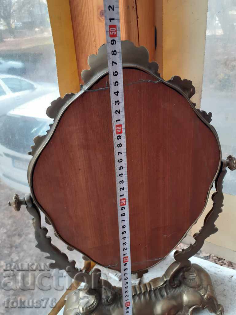 Unique large bronze baroque mirror 5.5 kg. - 5 Unique large bronze baroque mirror 5.5 kg. - 5