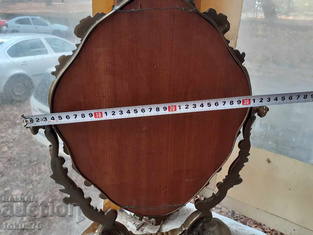 Unique large bronze baroque mirror 5.5 kg. - 6 Unique large bronze baroque mirror 5.5 kg. - 6