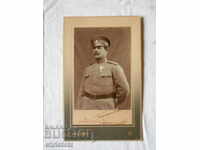 Old photo, cardboard, Lieutenant Colonel Sirmanov, front