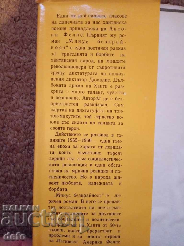 Minus Infinity - Anthony Phelps with price 1.99 BGN | € 1.02 Minus Infinity - Anthony Phelps with price 1.99 BGN | € 1.02