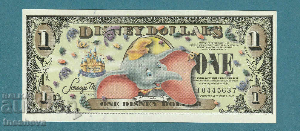 DISNEY $ 1 2000-Mouse Mickey-UNC