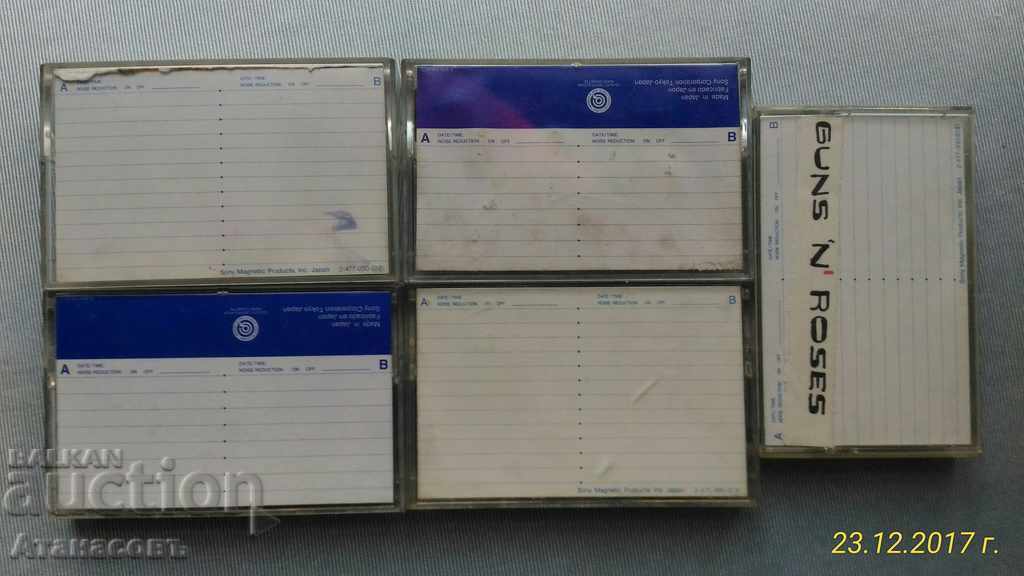 Audio cassette SONY 5 pcs. with price 10.00 BGN | € 5.11 Audio cassette SONY 5 pcs. with price 10.00 BGN | € 5.11
