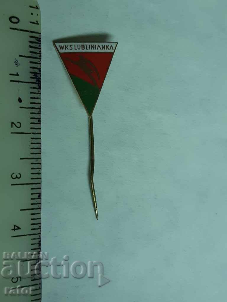 Auction Football badge LUBLINYANKA 1921 LUBLIN. Football Auction Football badge LUBLINYANKA 1921 LUBLIN. Football