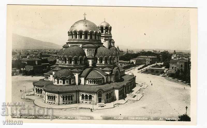 София панорама катедрала храм Невски Пасков картичка