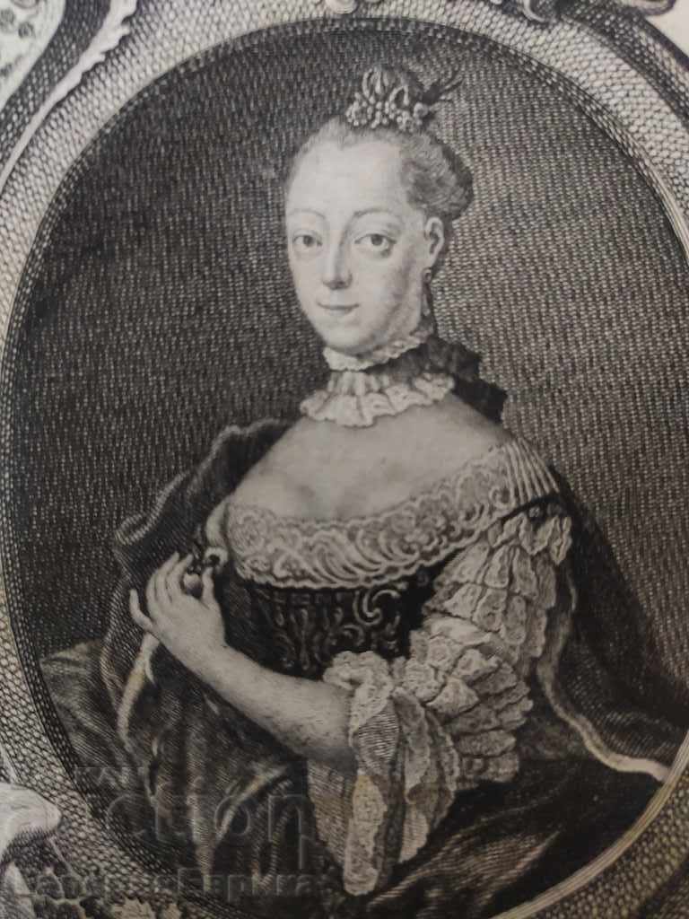 Old lithographic graphics 1735 - 5 Old lithographic graphics 1735 - 5