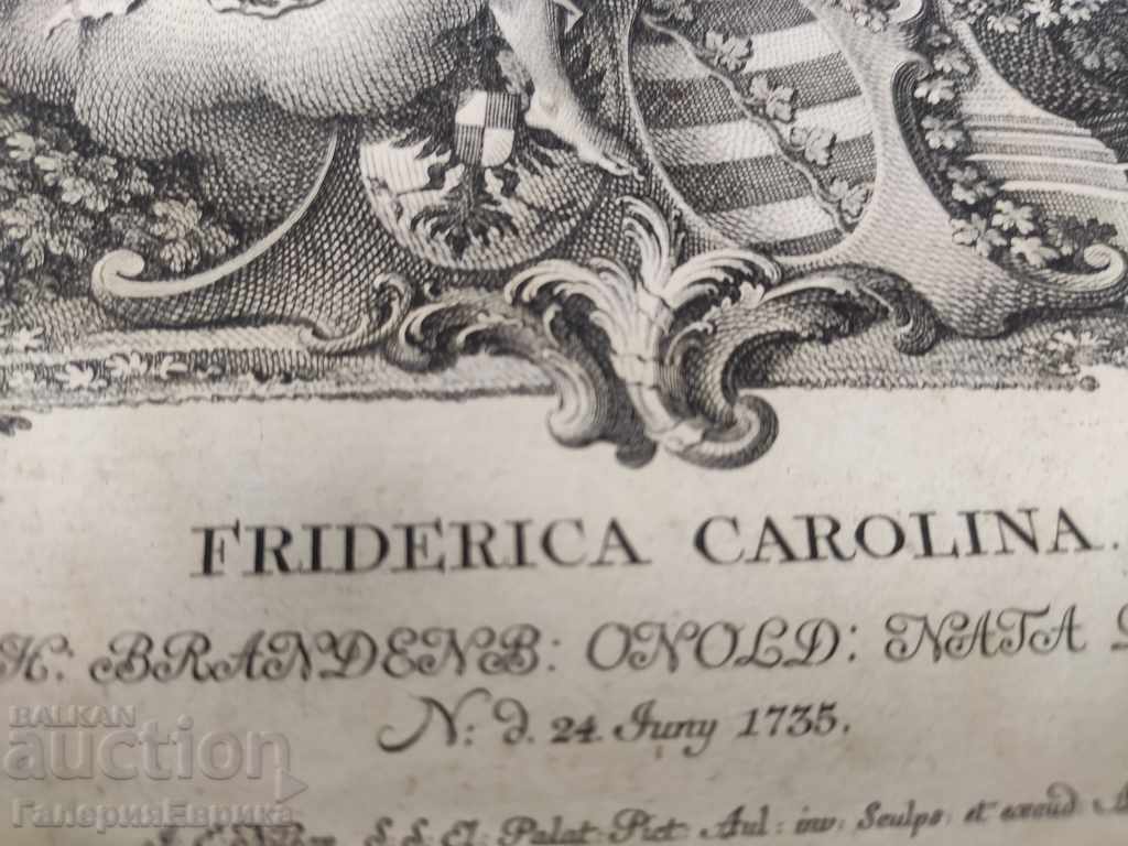 Old lithographic graphics 1735 - 7 Old lithographic graphics 1735 - 7