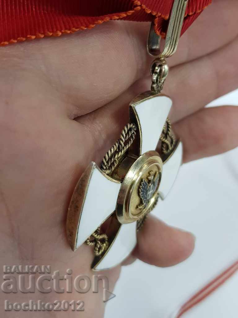 Ordinul Coroanei italiene rar din argint cu cutie și panglică - 6