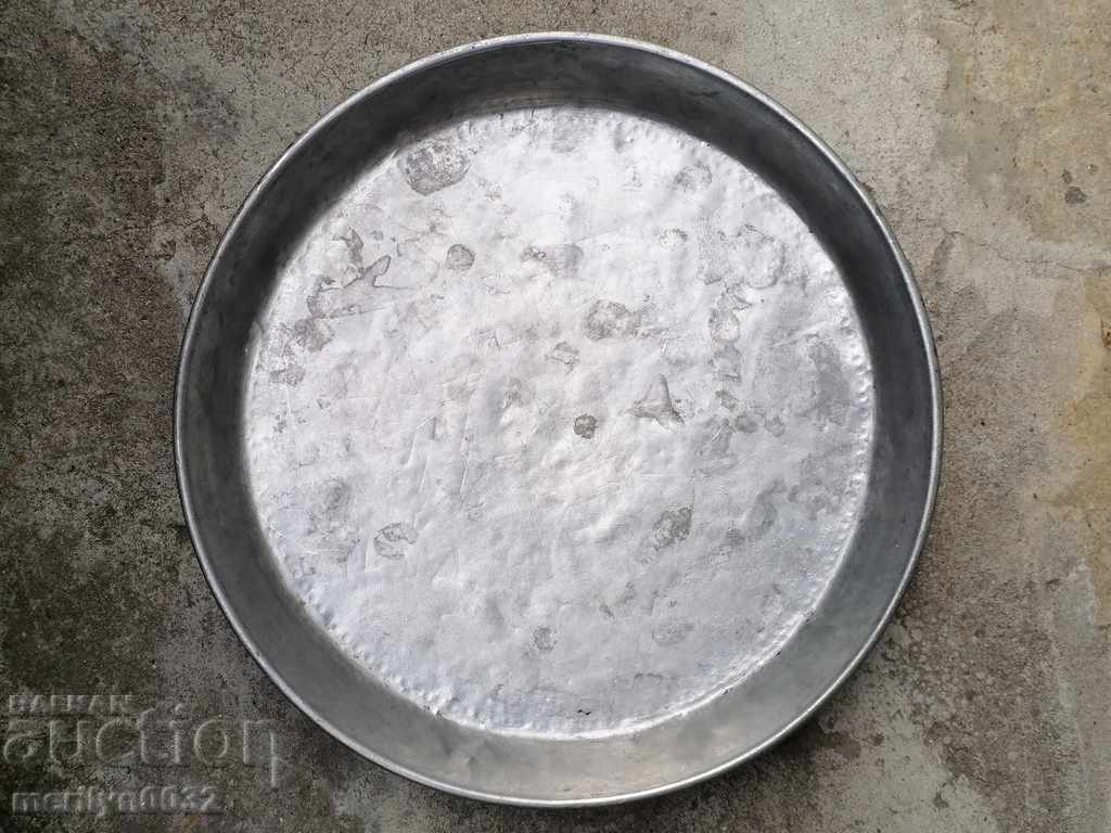 Tavă de plăcintă, cupru, caserolă, albastru, vas de cupru