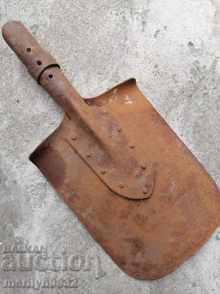 Military straight shovel, wrought iron World WW1 - 6