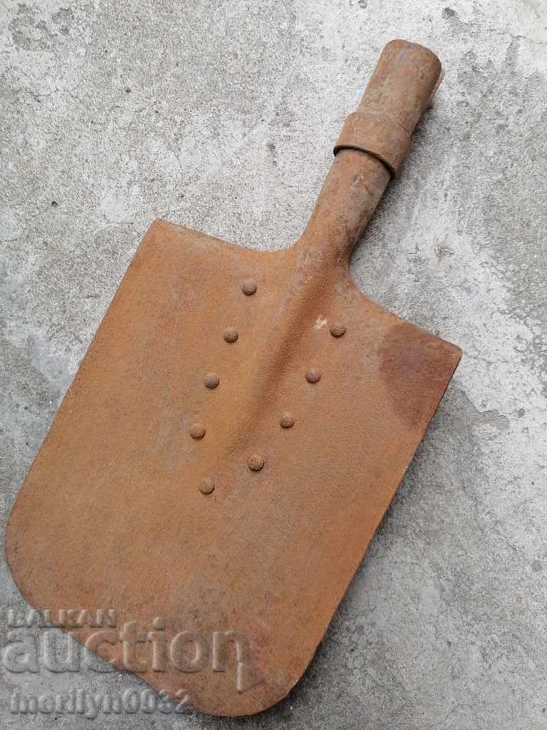 Military straight shovel, wrought iron World WW1 - 7