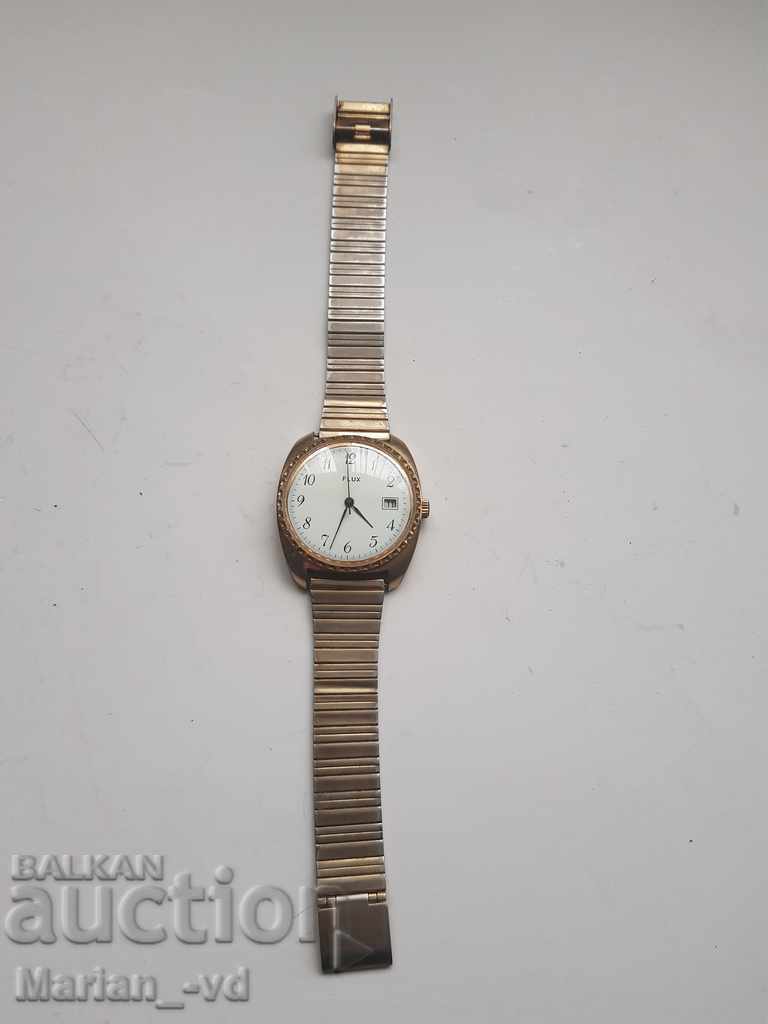 Men's mechanical gold watch Flux 17 jewels with price 70.00 BGN | € 35.79 Men's mechanical gold watch Flux 17 jewels with price 70.00 BGN | € 35.79