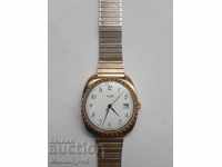 Men's mechanical gold watch Flux 17 jewels