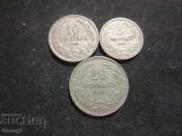 5, 10 și 20 stotinki 1912